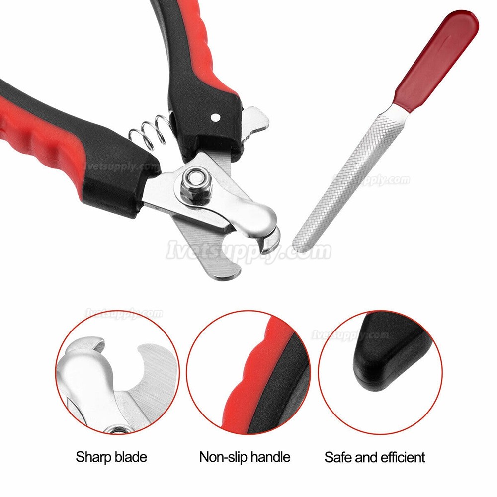 Dog Nail Clippers Trimmer Cat Pet Toenail Claw Cutter Grooming Scissors Blades